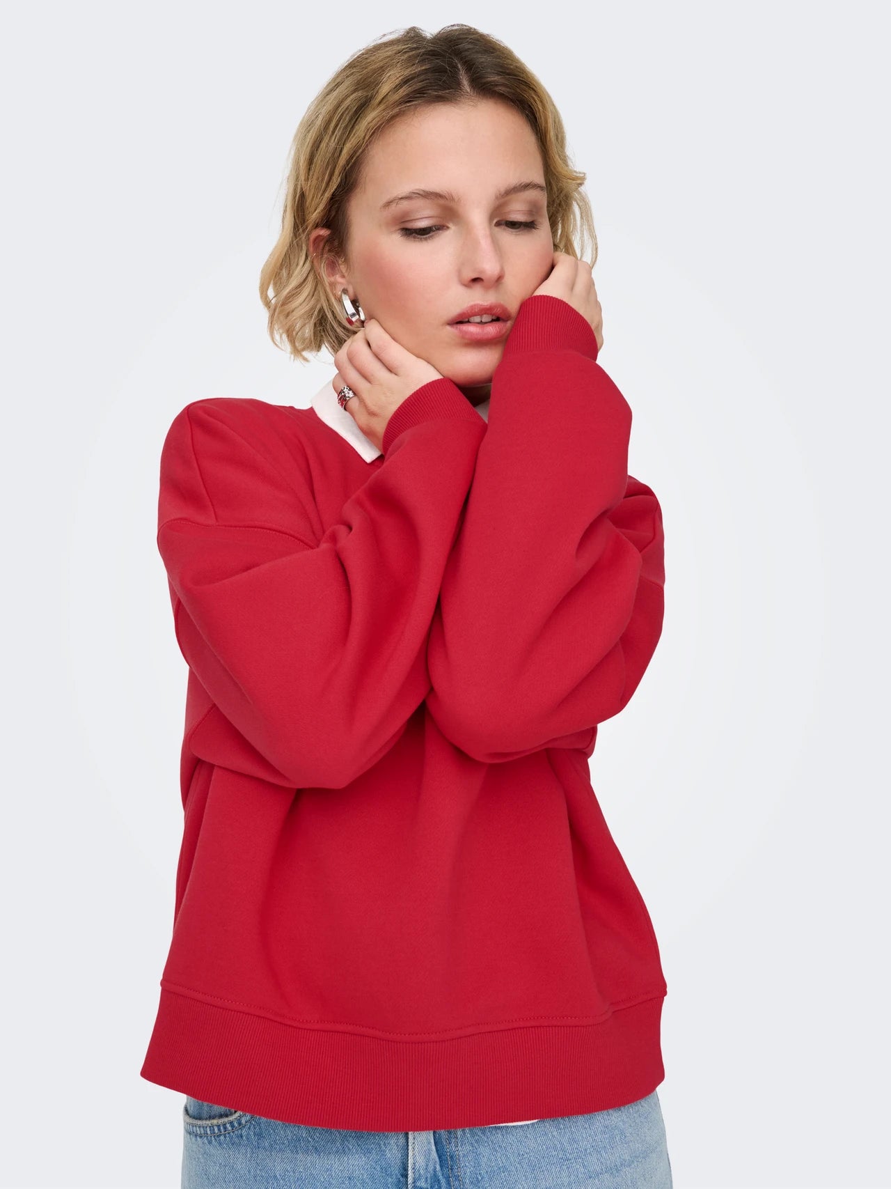 ONLY Red Best Sweatshirt