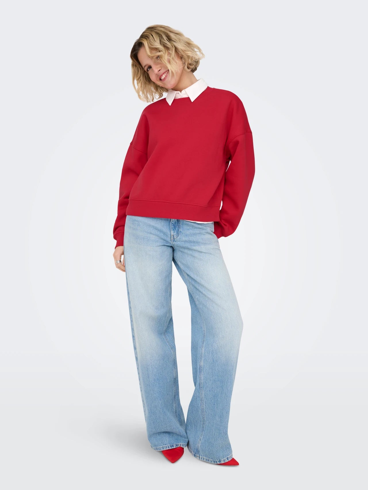 ONLY Red Best Sweatshirt