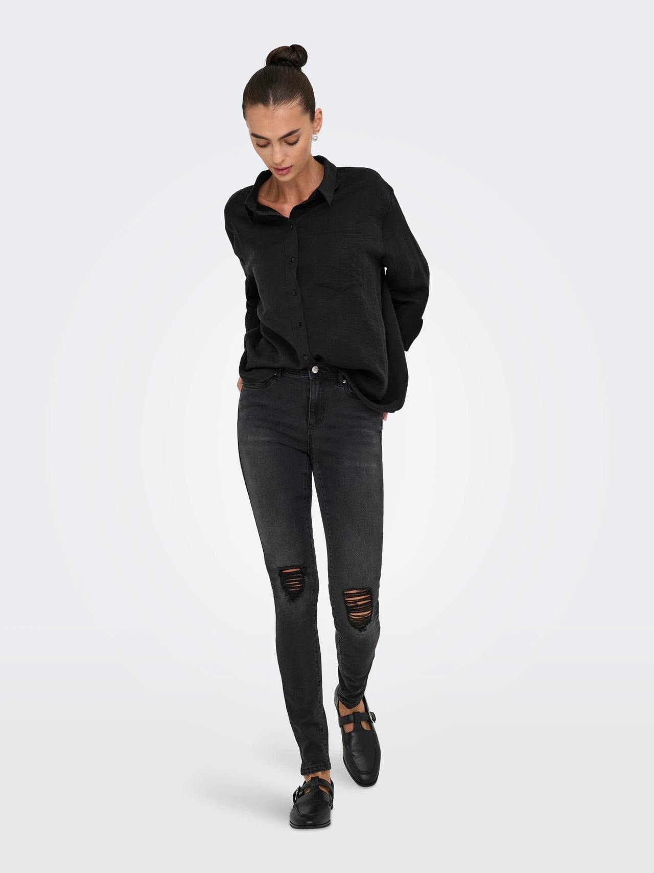 ONLY Lino Black Blouse