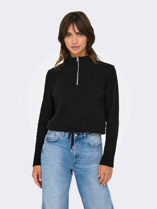 ONLY Rita Half Zip Sweatshirt- 2 Colors