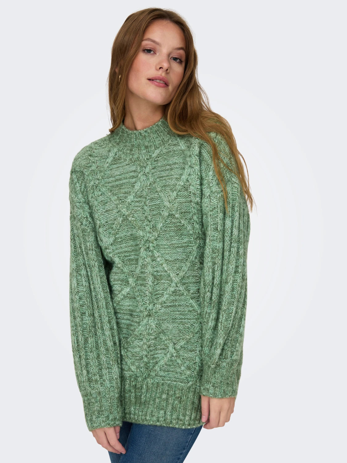 ONLY Sage Green Sage Life Knitted Sweater