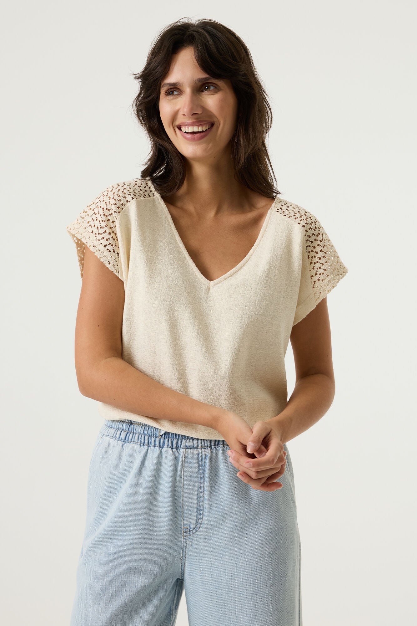 Garcia Lucy Off- White T-shirt