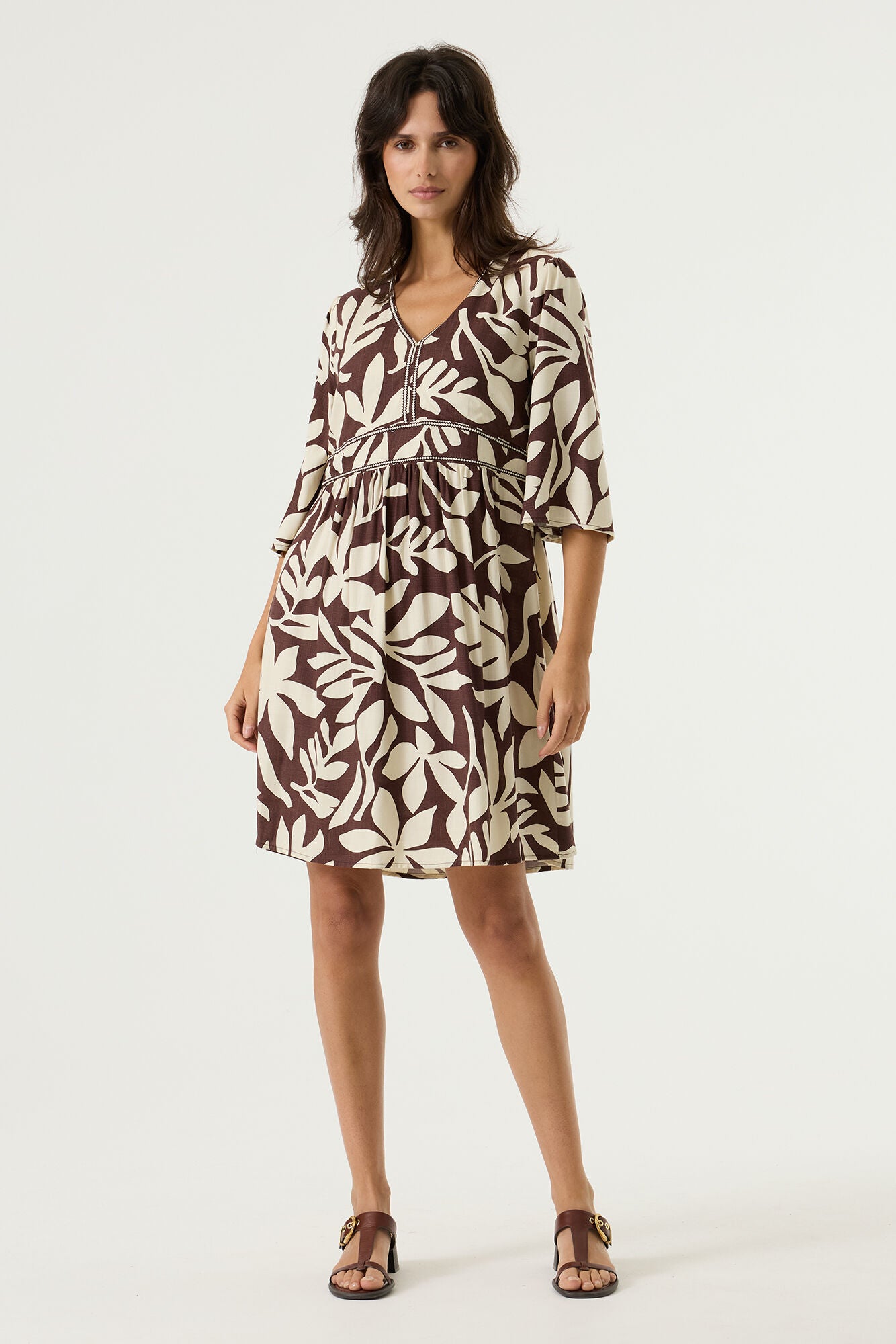 Garcia Brown Printed Dress