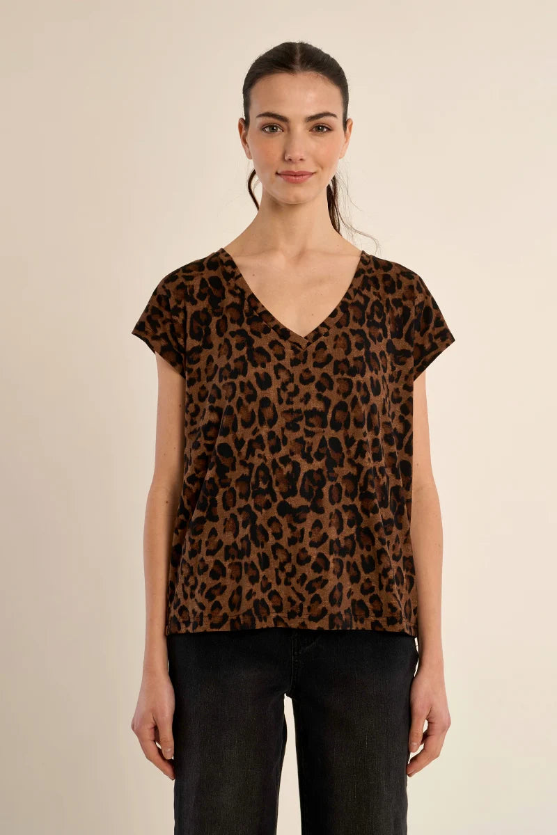 Molly Bracken Talia Leopard T-shirt