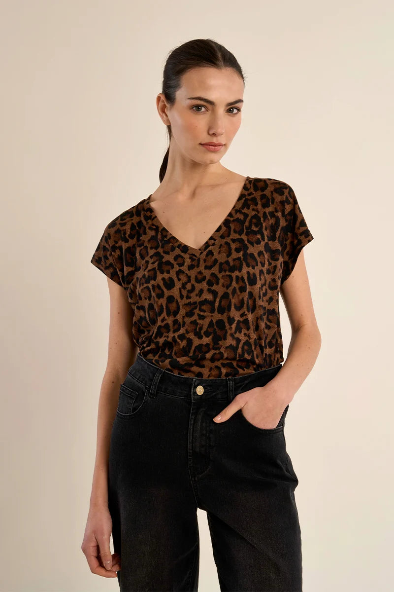 Molly Bracken Talia Leopard T-shirt