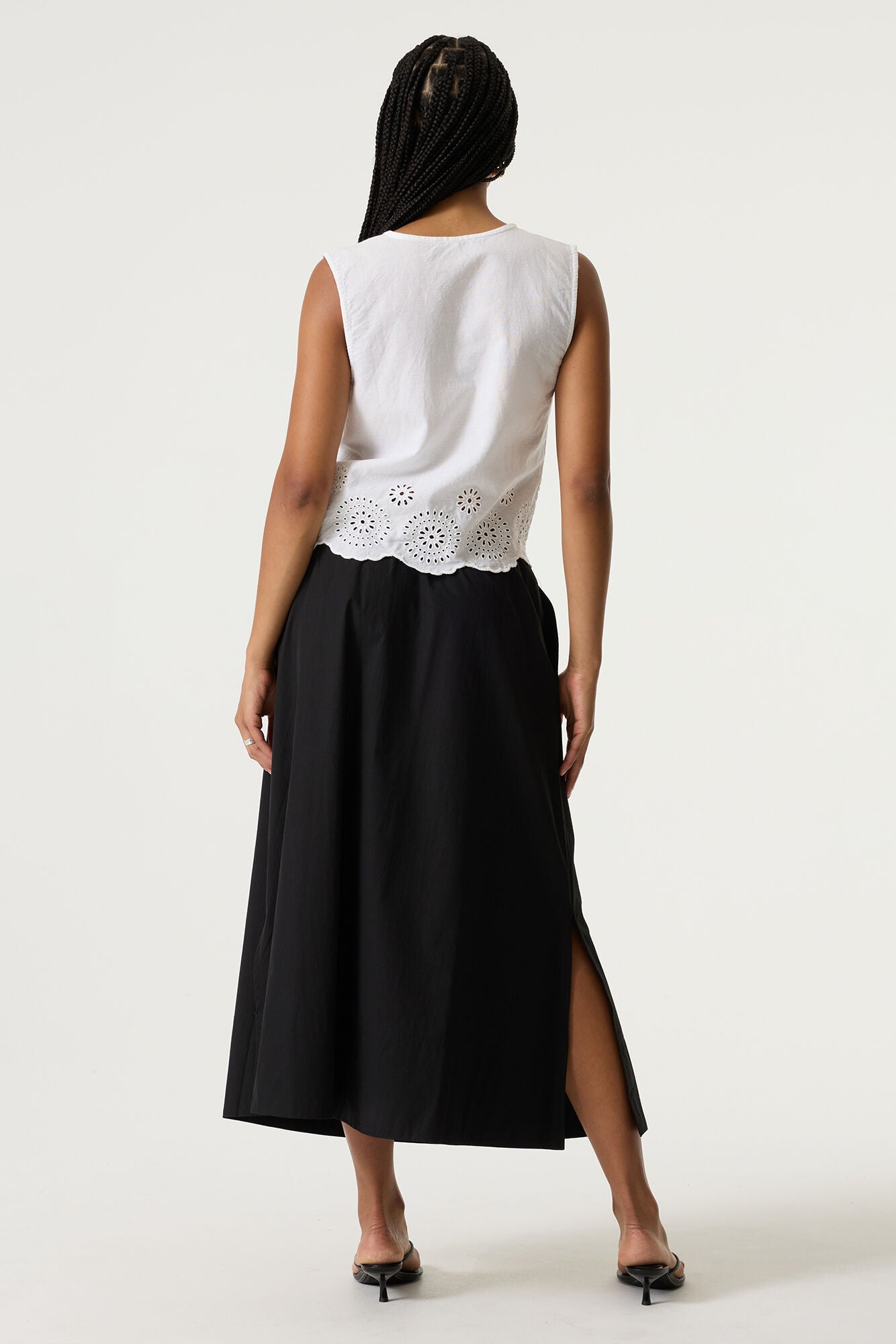 Garcia Charlie Black Cotton Skirt