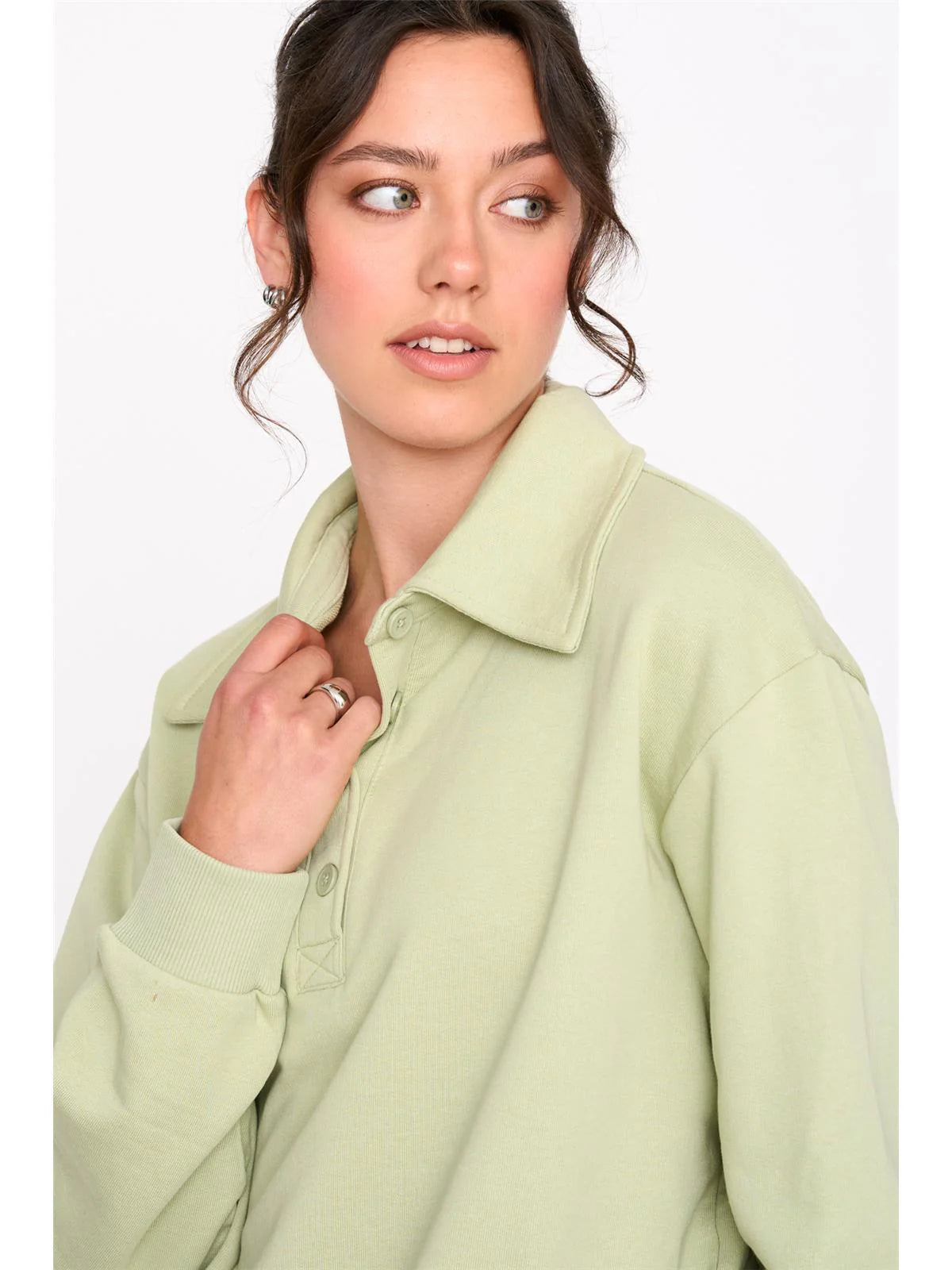 24COLOURS Green Sweatshirt