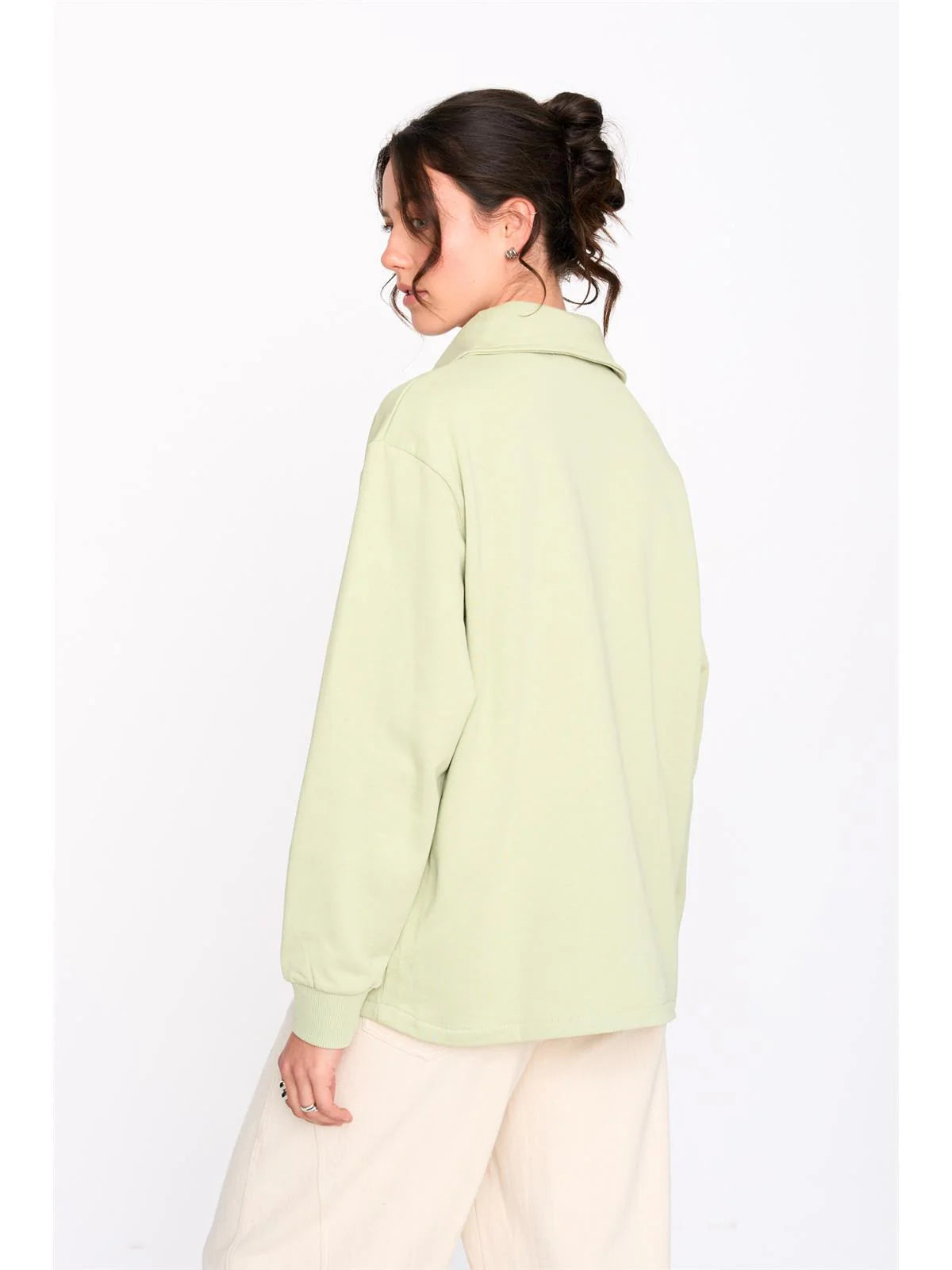 24COLOURS Green Sweatshirt