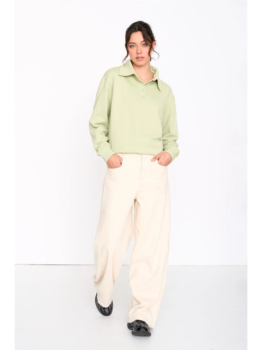 24COLOURS Green Sweatshirt