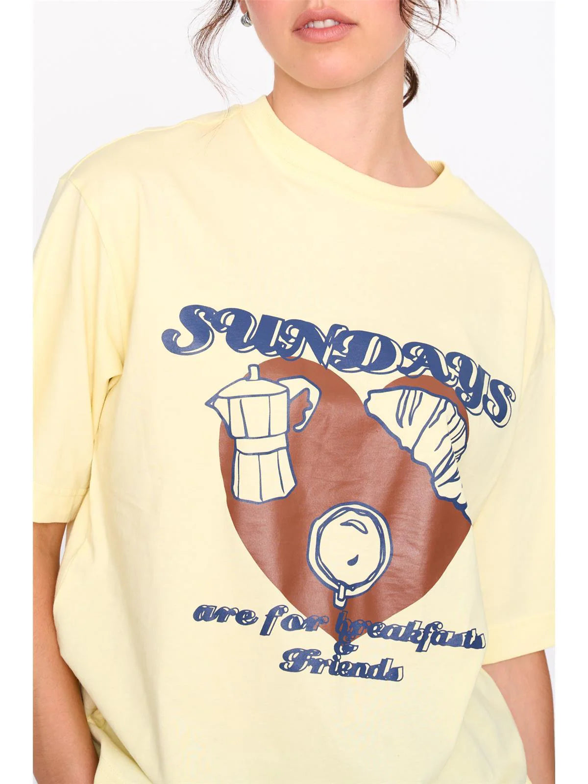 24COLOURS Yellow Cotton Tee