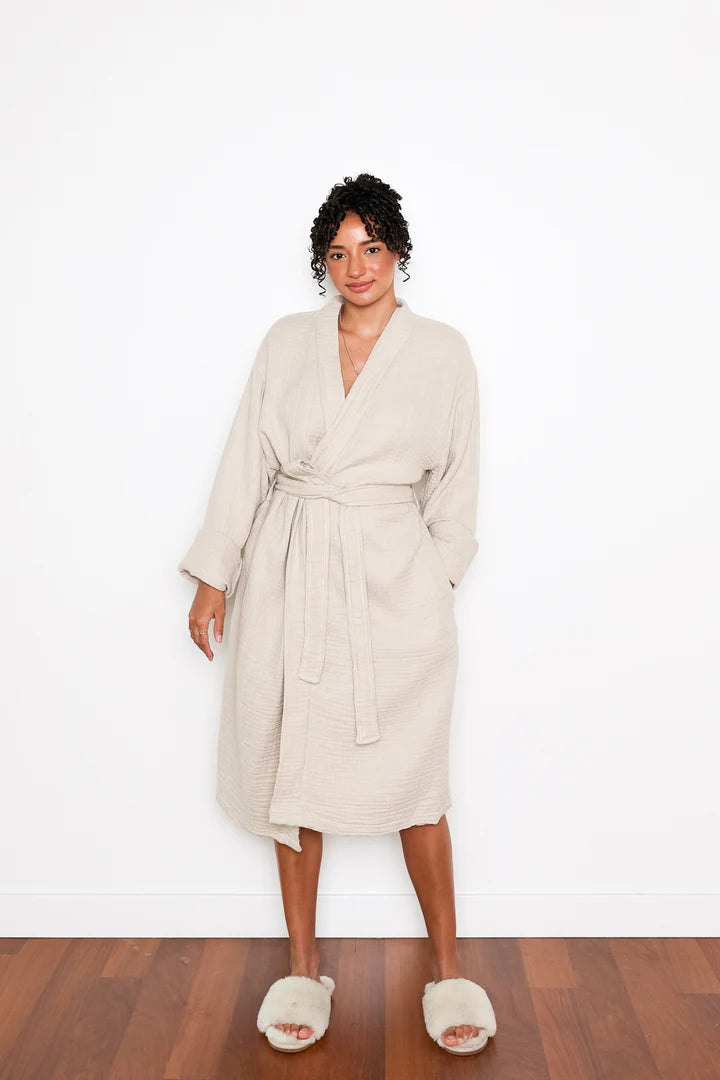 Tofino Towel Co. The Quest Robe- Beige