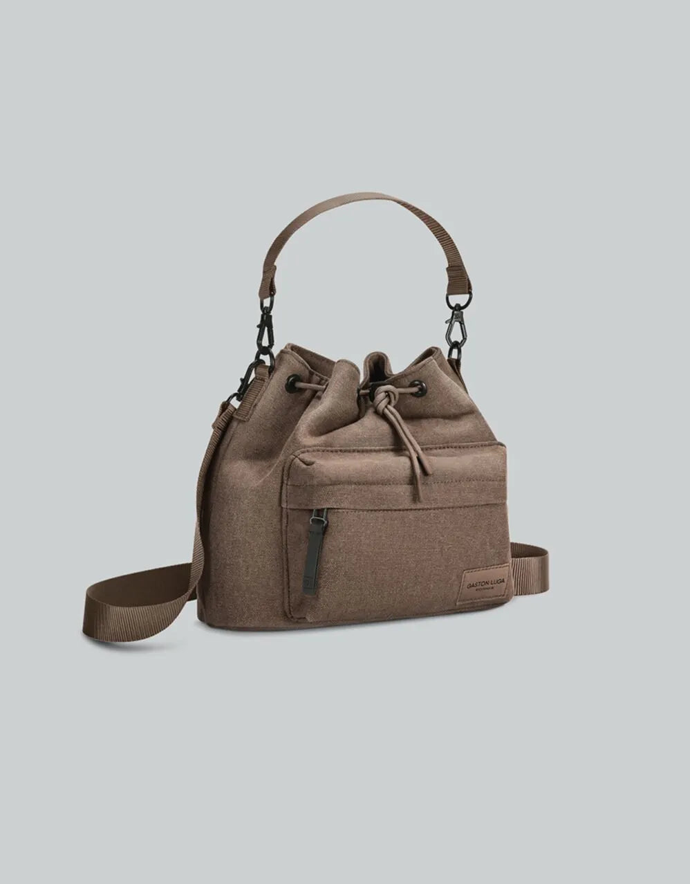 Gaston Luga Spläsh Bucket Crossbody- Weave Dusty Brown