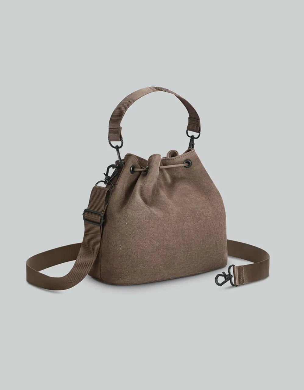 Gaston Luga Spläsh Bucket Crossbody- Weave Dusty Brown