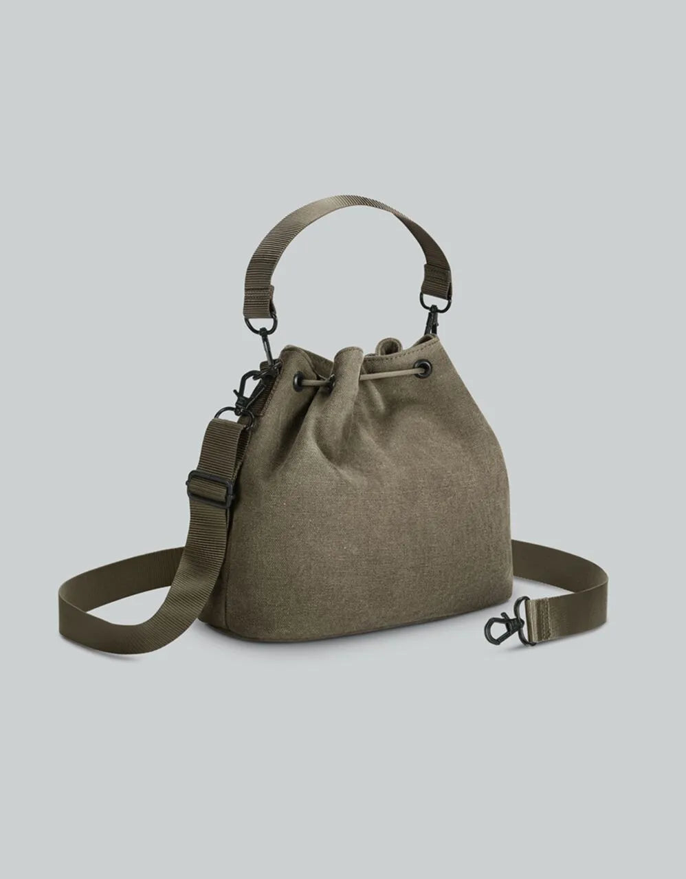 Gaston Luga Spläsh Bucket Crossbody- Weave Fern Green