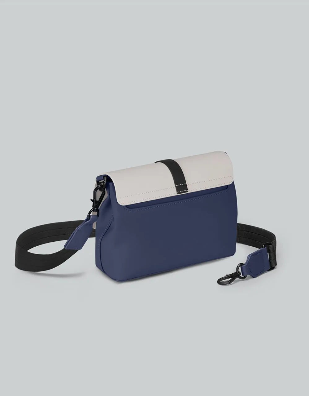 Gaston Luga Dark Blue/ Taupe Spläsh Crossbody Bag
