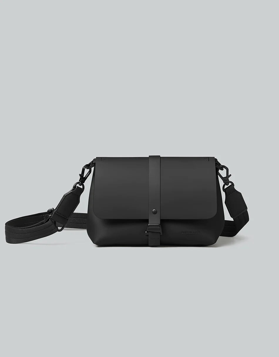 Gaston Luga Black Spläsh Crossbody Bag