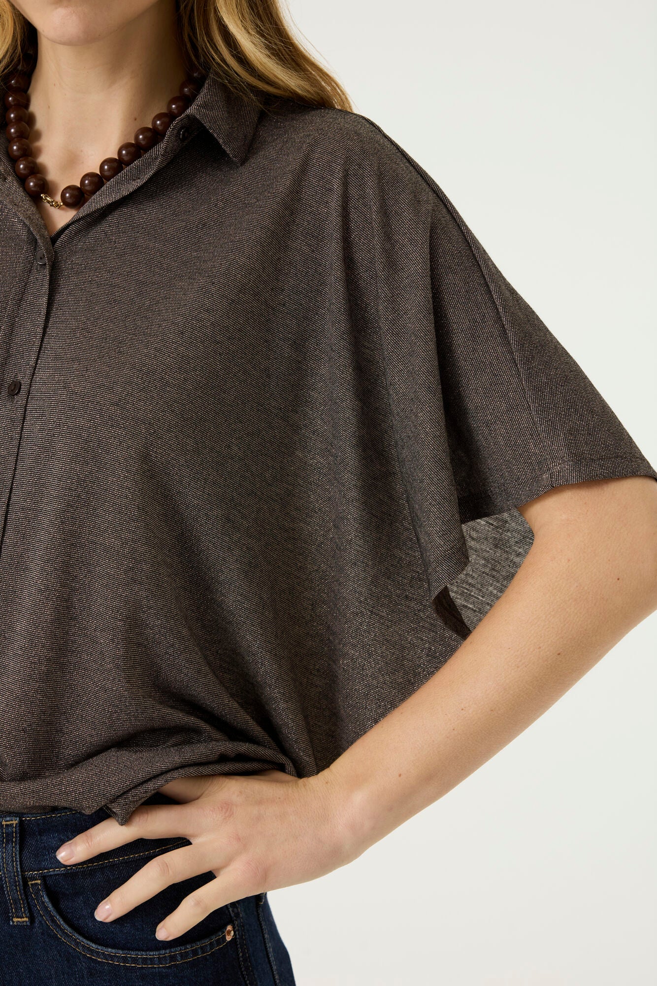 Garcia Amber Brown Blouse