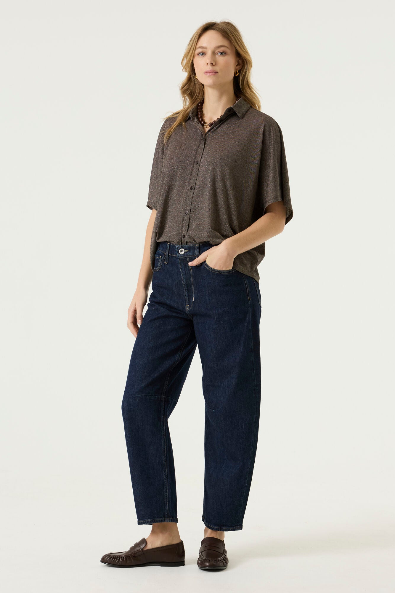 Garcia Amber Brown Blouse