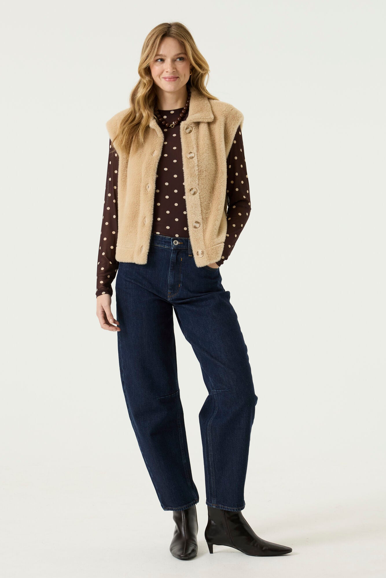 Garcia Faye Beige Vest