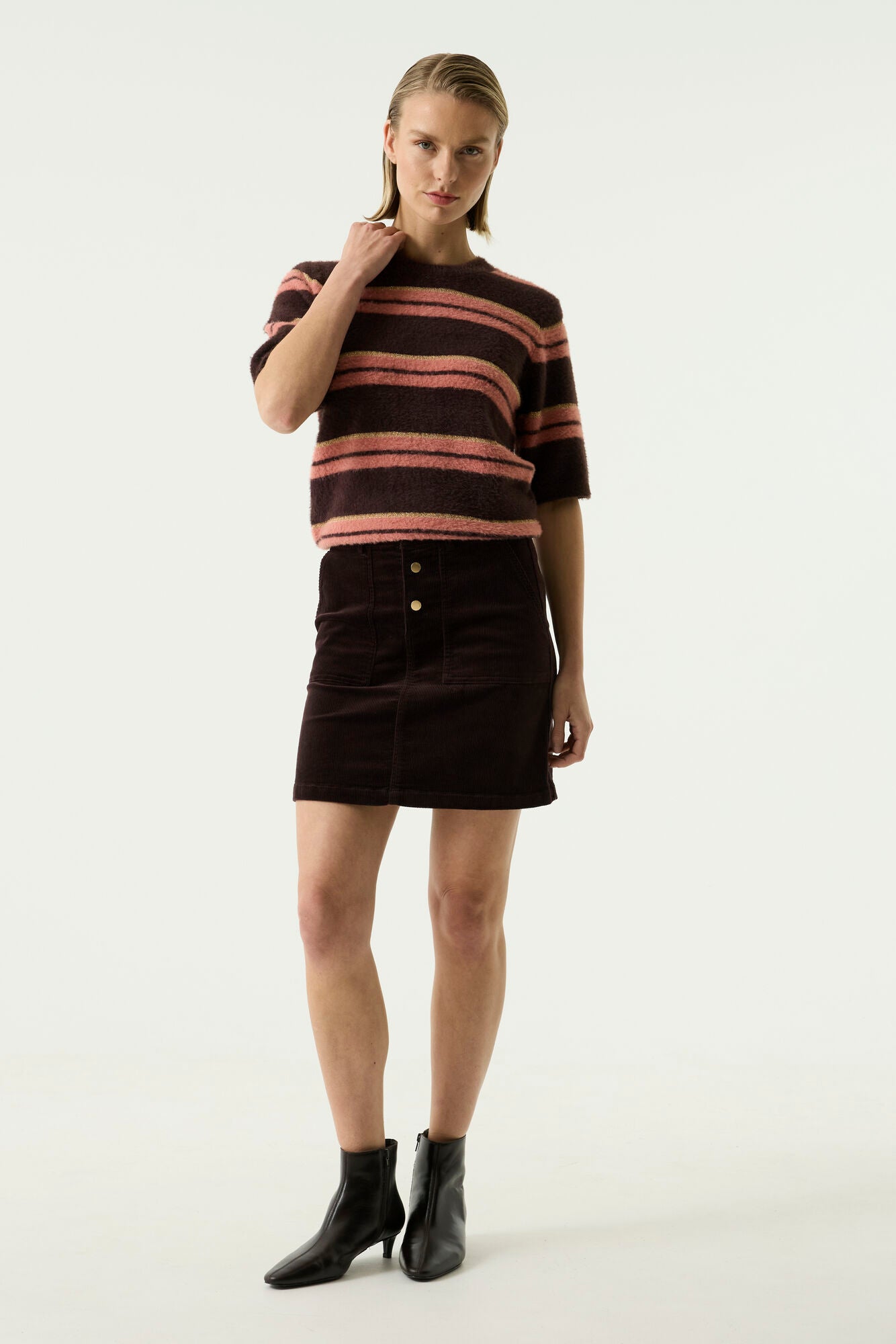 Garcia Sadie Brown Corduroy Skirt