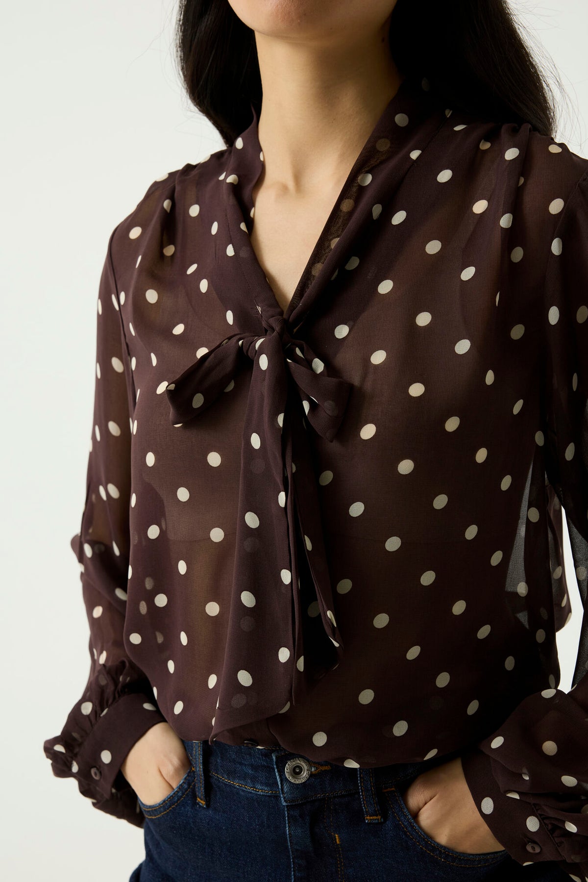 Garcia Lucie Polka Dot Blouse