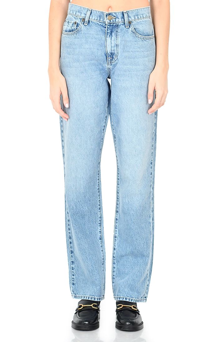 Modern American Willow High-Rise Straight-Leg Jeans | Smokey Blue