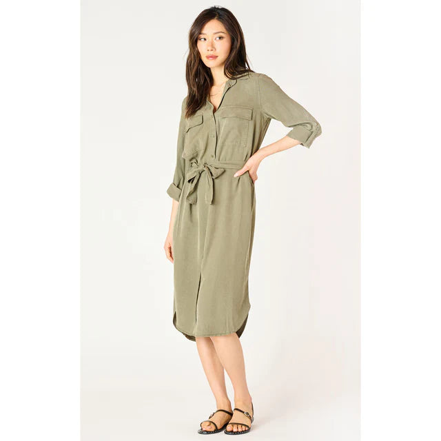 Dex Belted Utility Midi Dress