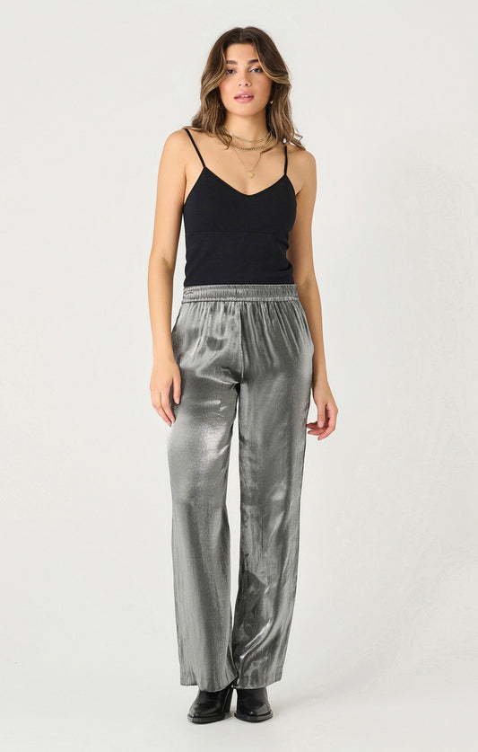 Dex Pewter Pull On Shimmer Pant