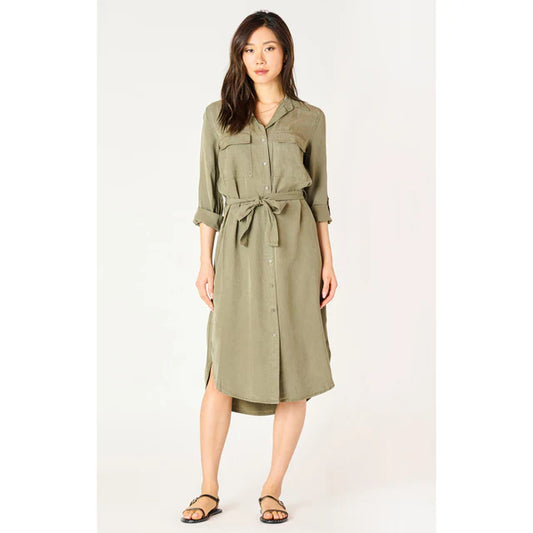 Dex Belted Utility Midi Dress