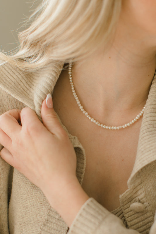 Made By Mira Pearl Stacking Necklace
