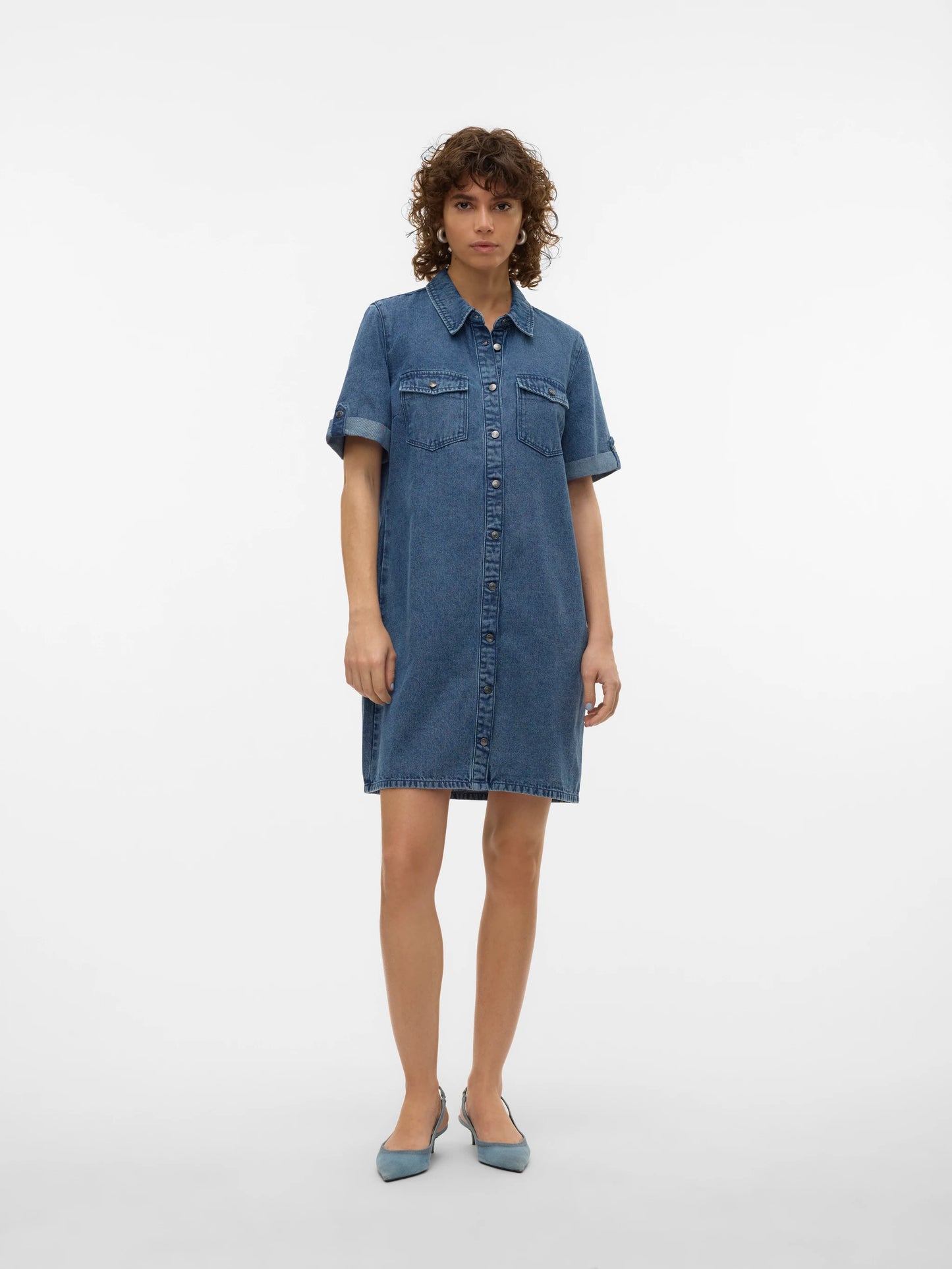 Vero Moda Medium Blue Jennie Denim Dress