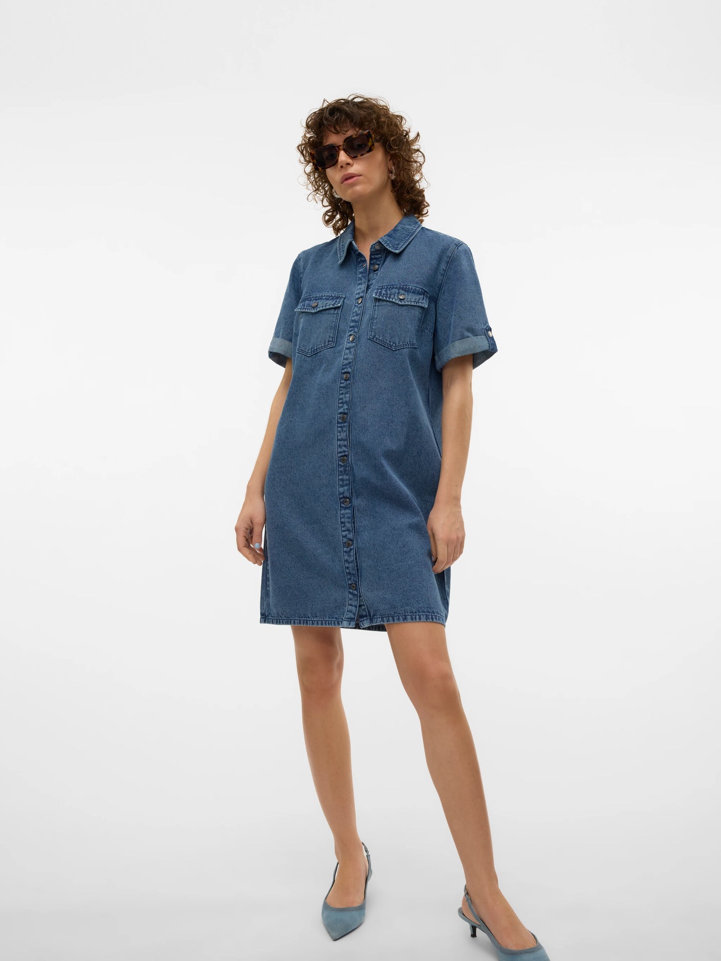 Vero Moda Medium Blue Jennie Denim Dress