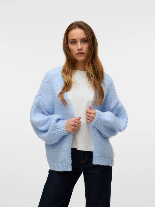 Vero Moda Cashmere Blue Maybe Open Knit Cardigan