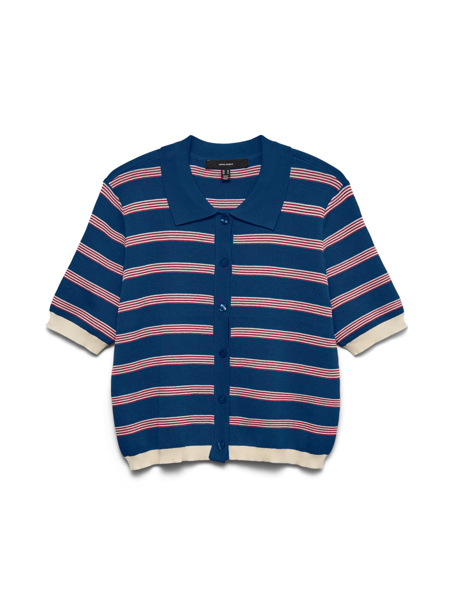 Vero Moda Navy Peony Music Knit Cardigan