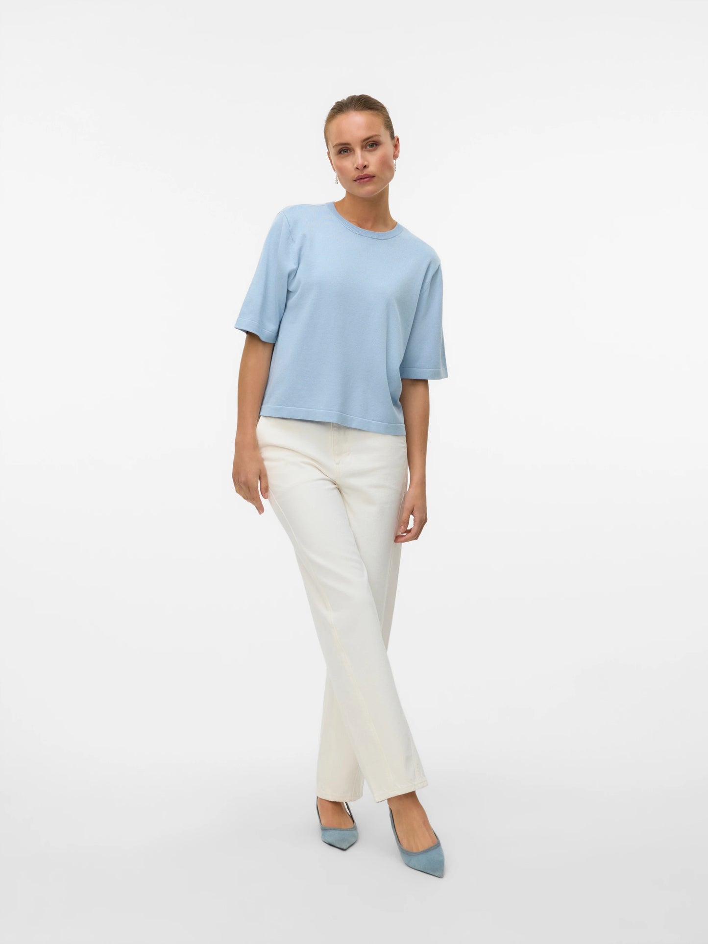 Vero Moda Cashmere Blue Silje Knitted Pullover