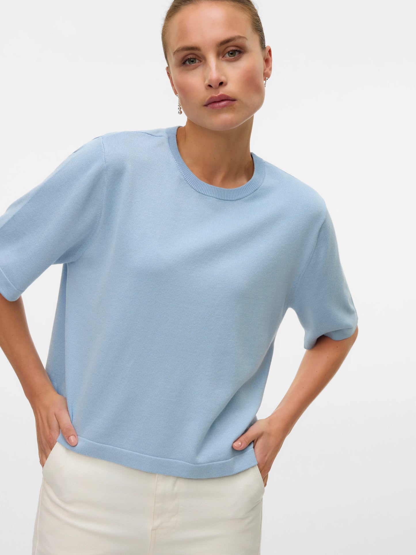 Vero Moda Cashmere Blue Silje Knitted Pullover