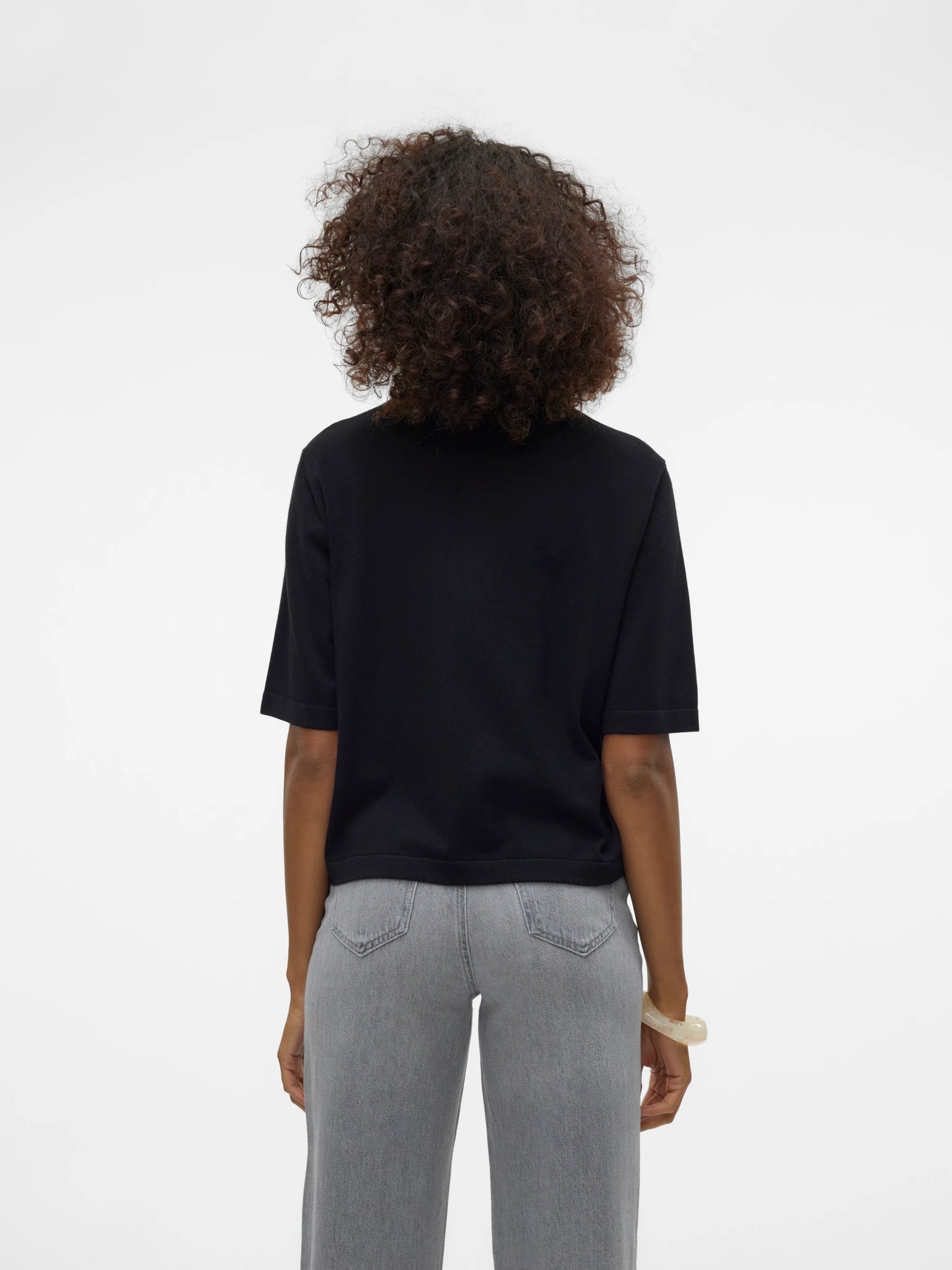 Vero Moda Black Silje Knitted Pullover