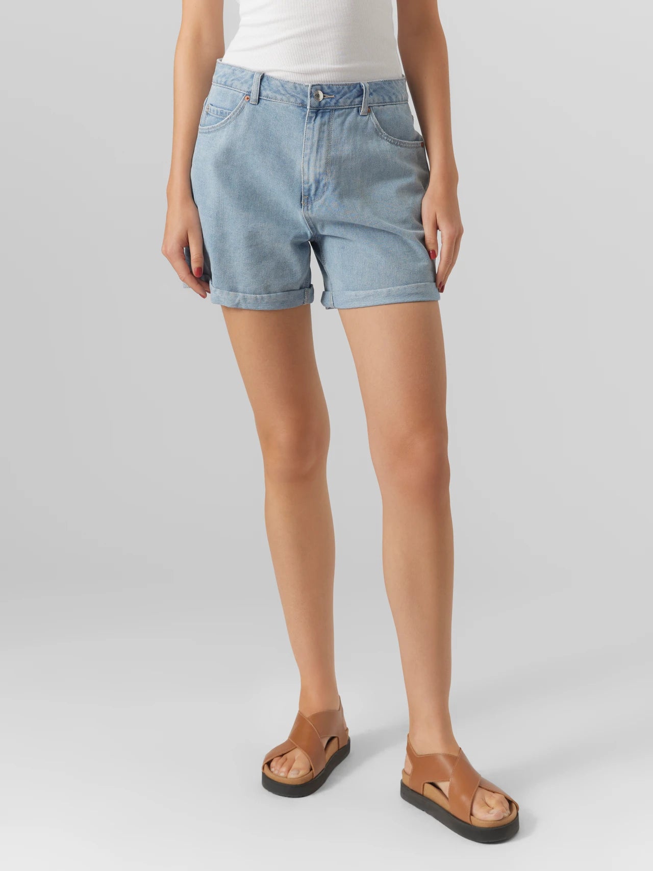 Vero Moda Light Blue Zuri Denim Shorts