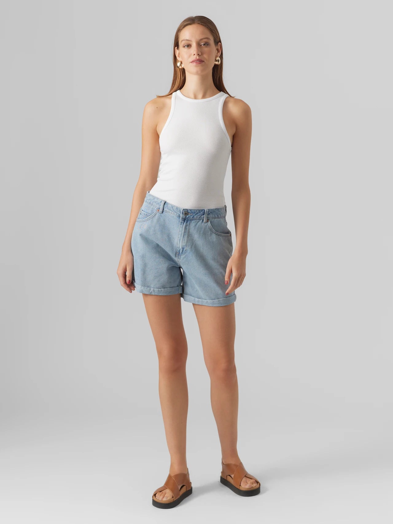 Vero Moda Light Blue Zuri Denim Shorts