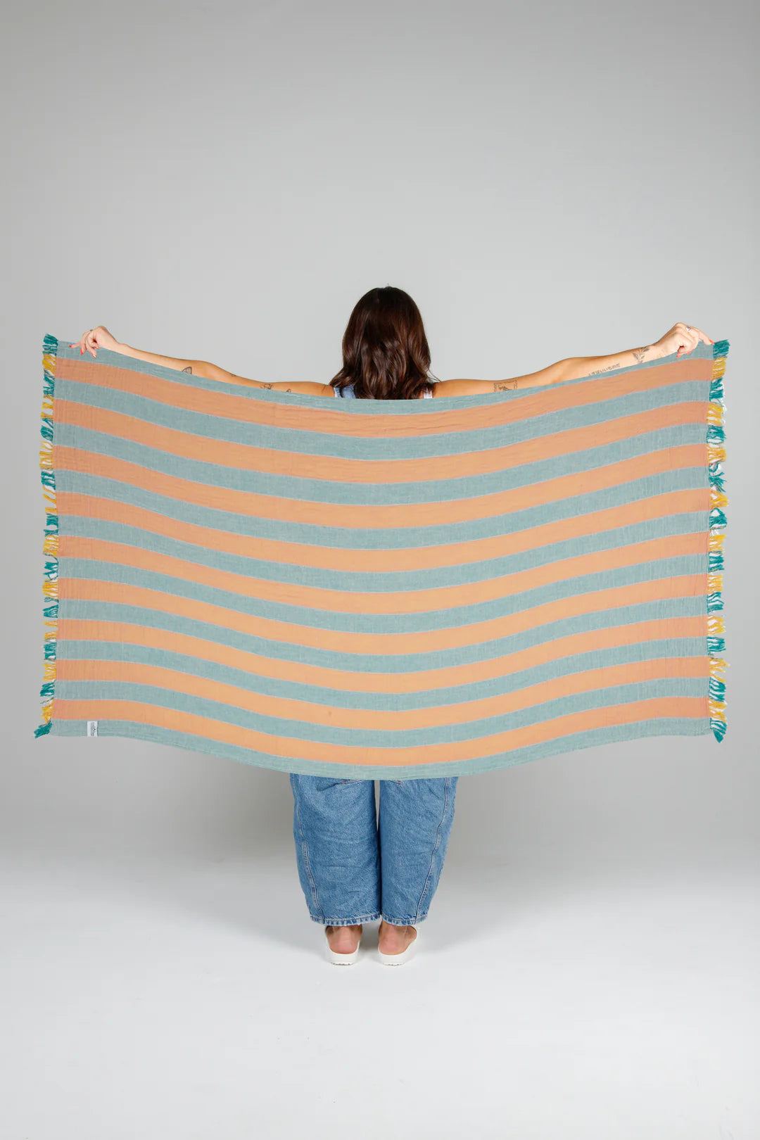 Tofino Towel Co. The Banks Stripe Gauze Muslin Turkish Towel