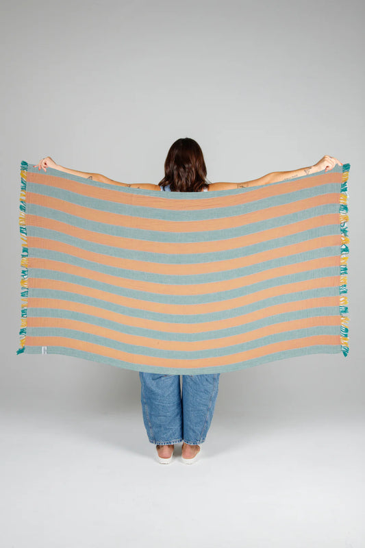Tofino Towel Co. The Banks Stripe Gauze Muslin Turkish Towel