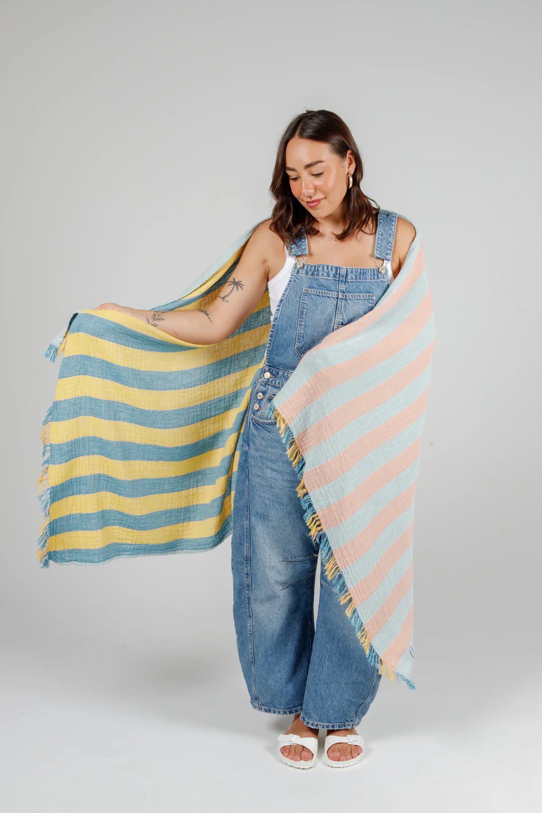 Tofino Towel Co. The Banks Stripe Gauze Muslin Turkish Towel