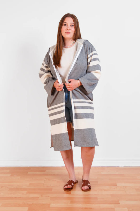 Tofino Towel Co. The Gale | Unisex Terry Lined Zip Poncho