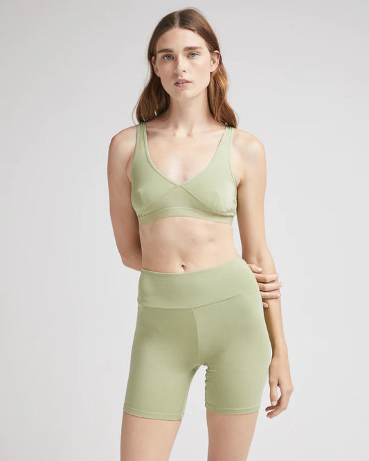 Richer Poorer Green Fatigues Stretch Lyocell Racerback Bralette