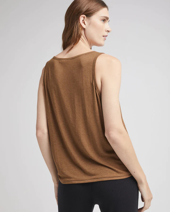 Richer Poorer Morning Roast Recycled Jersey Scoop Neck Tank