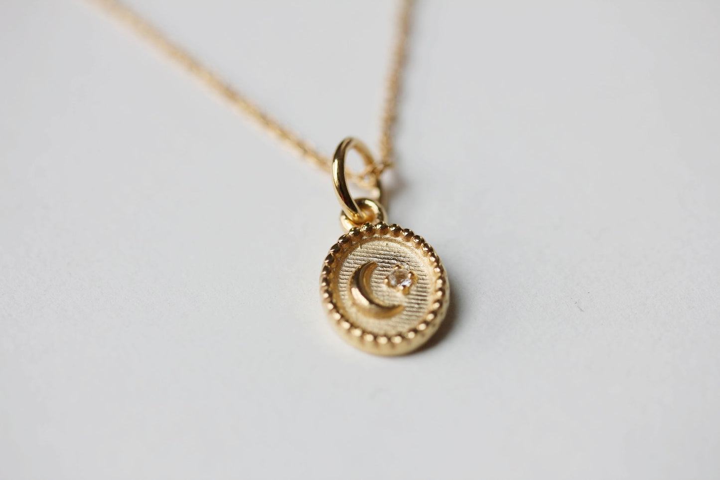 Little Gold La Luna Necklace