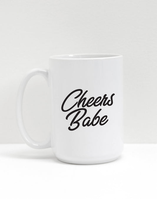 Brunette the Label The "CHEERS BABE" Mug