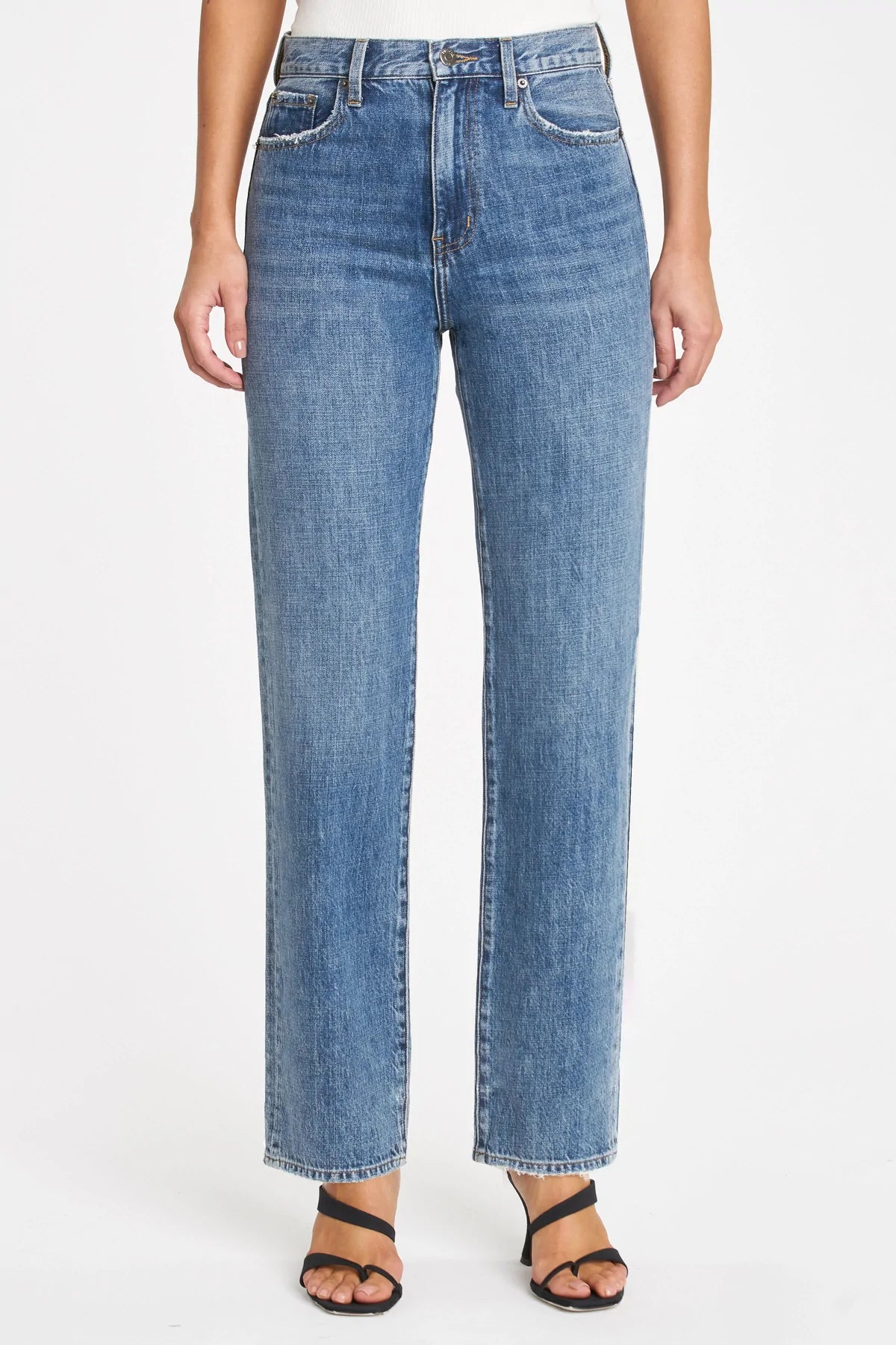 PISTOLA Cassie Super High Rise Straight Tilbury Jeans