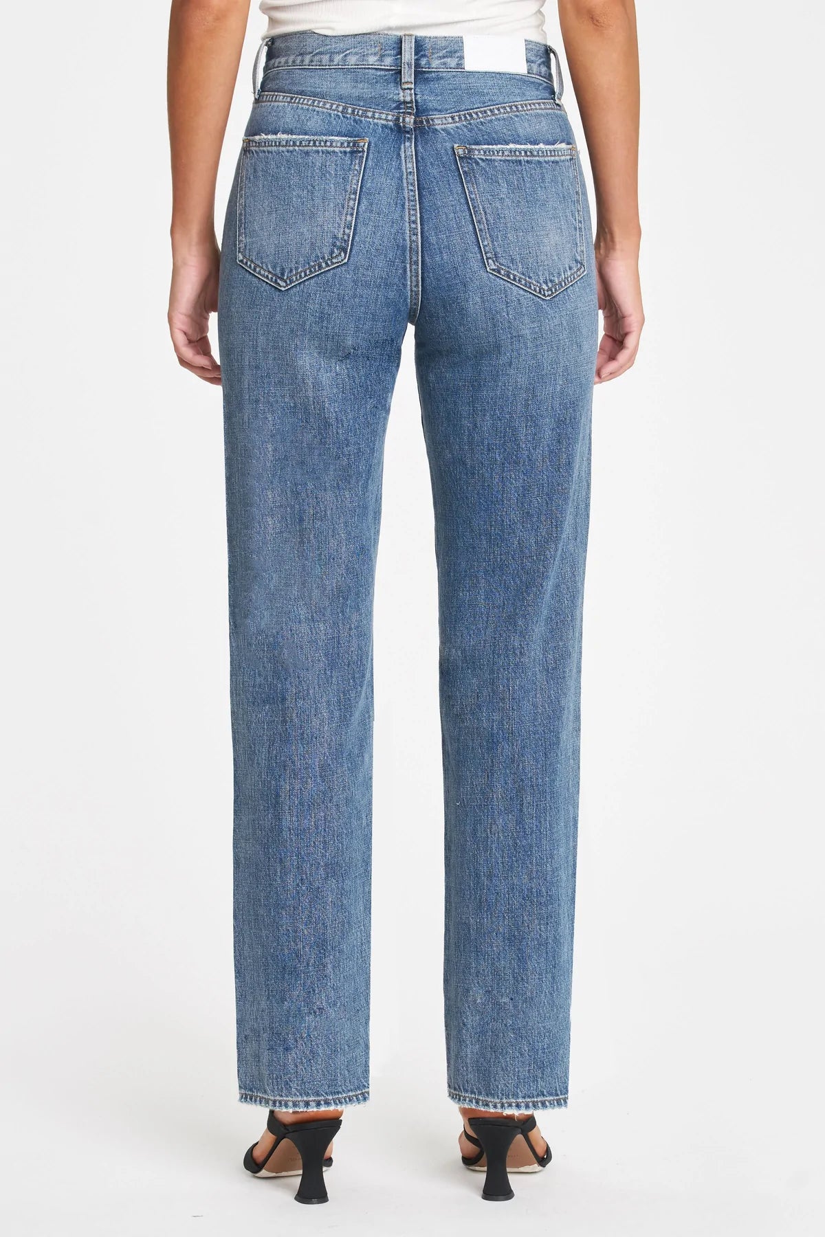 PISTOLA Cassie Super High Rise Straight Tilbury Jeans