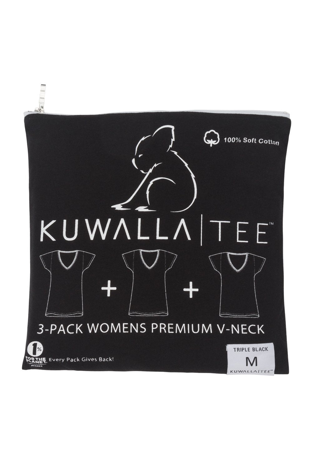 Kuwalla 3-Pack Black Tees
